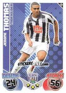 Cromo Jerome Thomas - English Premier League 2010-2011. Match Attax - Topps