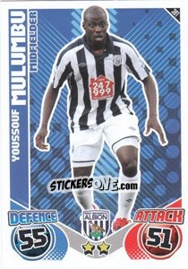 Sticker Youssouf Mulumbu - English Premier League 2010-2011. Match Attax n. 301 - Topps