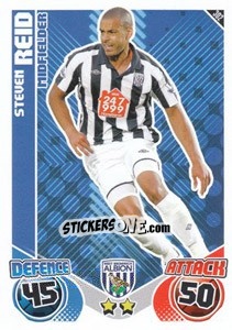 Sticker Steven Reid - English Premier League 2010-2011. Match Attax n. 302 - Topps