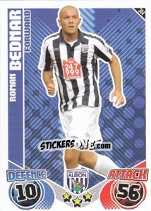 Sticker Roman Bednar - English Premier League 2010-2011. Match Attax - Topps