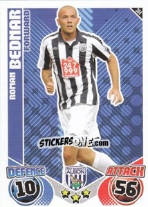 Figurina Roman Bednar - English Premier League 2010-2011. Match Attax n. 304 - Topps
