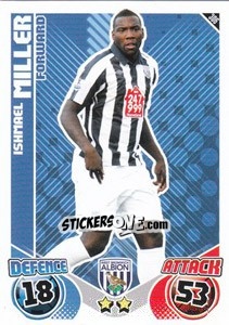 Sticker Ishmael Miller - English Premier League 2010-2011. Match Attax - Topps