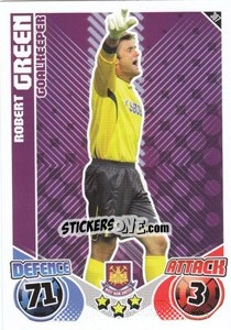 Cromo Robert Green - English Premier League 2010-2011. Match Attax n. 307 - Topps