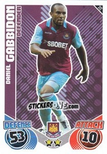 Sticker Danny Gabbidon - English Premier League 2010-2011. Match Attax - Topps