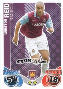 Sticker Winston Reid - English Premier League 2010-2011. Match Attax n. 313 - Topps