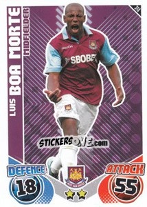 Sticker Luis Boa Morte - English Premier League 2010-2011. Match Attax n. 314 - Topps