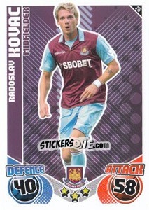 Sticker Radoslav Kovac - English Premier League 2010-2011. Match Attax n. 315 - Topps