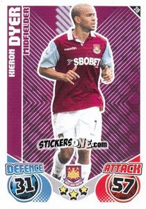 Sticker Kieron Dyer - English Premier League 2010-2011. Match Attax - Topps