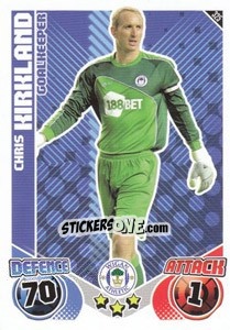 Sticker Chris Kirkland - English Premier League 2010-2011. Match Attax - Topps