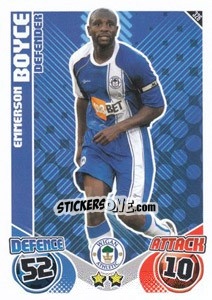 Sticker Emmerson Boyce - English Premier League 2010-2011. Match Attax n. 326 - Topps