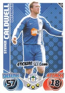 Sticker Steven Caldwell - English Premier League 2010-2011. Match Attax - Topps