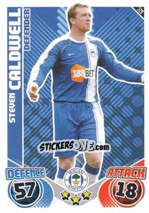 Sticker Steven Caldwell - English Premier League 2010-2011. Match Attax n. 329 - Topps