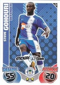 Sticker Steve Gohouri - English Premier League 2010-2011. Match Attax n. 330 - Topps