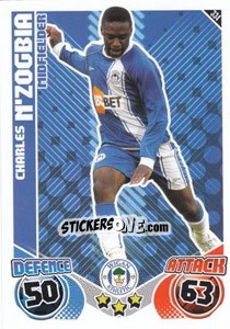 Cromo Charles N'Zogbia - English Premier League 2010-2011. Match Attax - Topps