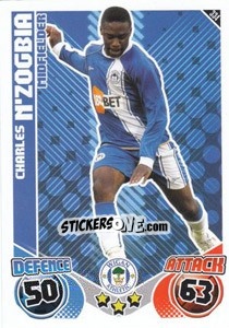 Sticker Charles N'Zogbia - English Premier League 2010-2011. Match Attax n. 334 - Topps