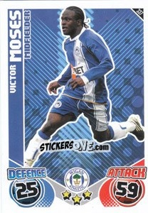 Sticker Victor Moses - English Premier League 2010-2011. Match Attax n. 337 - Topps