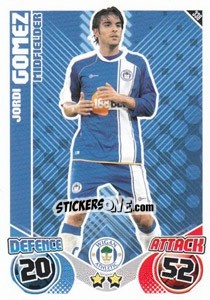 Cromo Jordi Gomez - English Premier League 2010-2011. Match Attax n. 338 - Topps