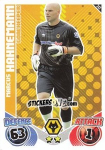 Sticker Marcus Hahnemann - English Premier League 2010-2011. Match Attax n. 343 - Topps