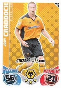 Sticker Jody Craddock - English Premier League 2010-2011. Match Attax n. 345 - Topps