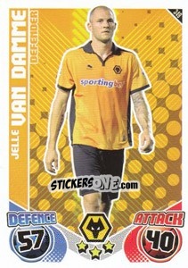 Sticker Jelle Van Damme - English Premier League 2010-2011. Match Attax - Topps