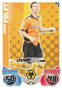 Cromo Kevin Foley - English Premier League 2010-2011. Match Attax - Topps