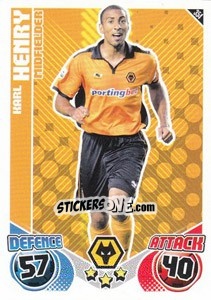 Sticker Karl Henry - English Premier League 2010-2011. Match Attax n. 354 - Topps