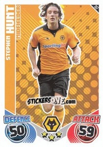Sticker Stephen Hunt - English Premier League 2010-2011. Match Attax n. 357 - Topps