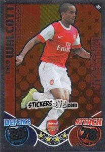 Sticker Theo Walcott - English Premier League 2010-2011. Match Attax - Topps