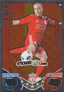 Sticker Joe Cole - English Premier League 2010-2011. Match Attax n. 370 - Topps