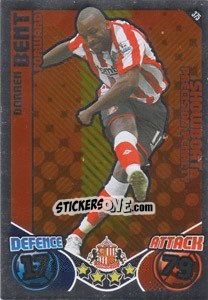 Sticker Darren Bent - English Premier League 2010-2011. Match Attax n. 375 - Topps