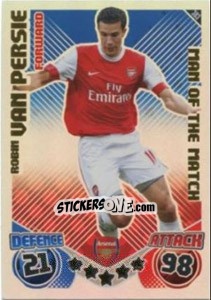 Cromo Robin van Persie - English Premier League 2010-2011. Match Attax - Topps