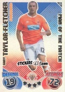 Cromo Gary Taylor-Fletcher - English Premier League 2010-2011. Match Attax - Topps