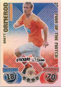 Sticker Brett Ormerod - English Premier League 2010-2011. Match Attax n. 395 - Topps