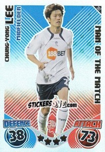 Sticker Chung-Yong Lee - English Premier League 2010-2011. Match Attax n. 397 - Topps
