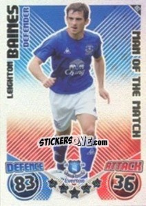 Sticker Leighton Baines - English Premier League 2010-2011. Match Attax n. 402 - Topps