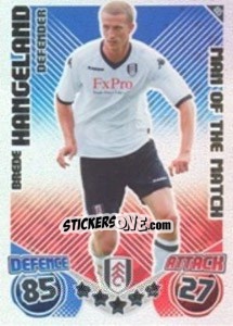 Sticker Brede Hangeland - English Premier League 2010-2011. Match Attax n. 405 - Topps