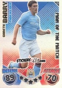 Sticker Gareth Barry - English Premier League 2010-2011. Match Attax n. 412 - Topps
