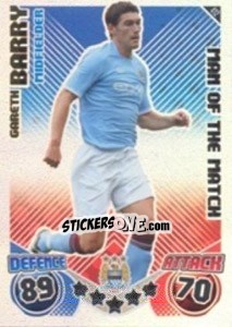 Cromo Gareth Barry - English Premier League 2010-2011. Match Attax - Topps