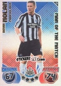 Sticker Kevin Nolan - English Premier League 2010-2011. Match Attax - Topps