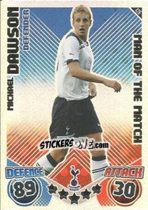 Sticker Michael Dawson - English Premier League 2010-2011. Match Attax n. 426 - Topps