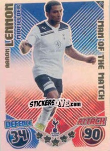 Sticker Aaron Lennon - English Premier League 2010-2011. Match Attax n. 427 - Topps