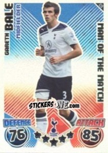 Cromo Gareth Bale - English Premier League 2010-2011. Match Attax - Topps