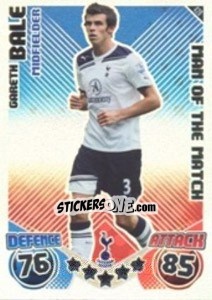 Sticker Gareth Bale - English Premier League 2010-2011. Match Attax n. 428 - Topps