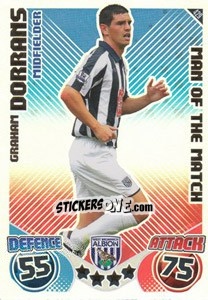 Sticker Graham Dorrans - English Premier League 2010-2011. Match Attax - Topps