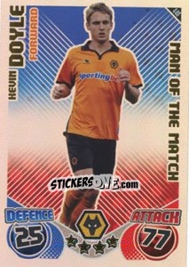 Cromo Kevin Doyle - English Premier League 2010-2011. Match Attax - Topps
