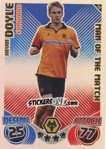Sticker Kevin Doyle - English Premier League 2010-2011. Match Attax n. 440 - Topps