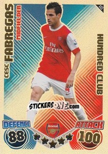 Sticker Cesc Fabregas - English Premier League 2010-2011. Match Attax n. 443 - Topps