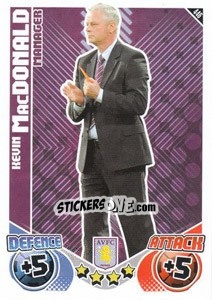Sticker Kevin MacDonald - English Premier League 2010-2011. Match Attax - Topps