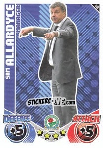 Sticker Sam Allardyce - English Premier League 2010-2011. Match Attax n. 448 - Topps