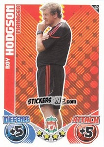 Sticker Roy Hodgson - English Premier League 2010-2011. Match Attax n. 454 - Topps